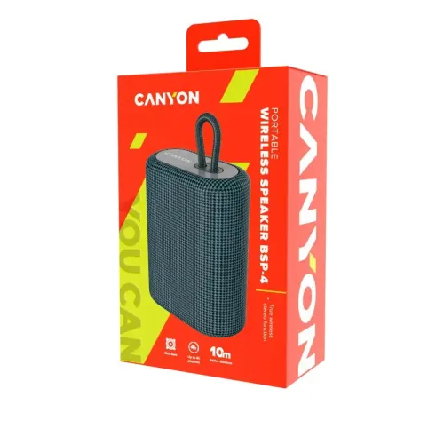 Głośnik Bluetooth Canyon BSP-4 5W Radio FM Szary