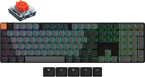 Klawiatura mechaniczna Keychron K5 QMK Version 2 RGB Red Switch Szary