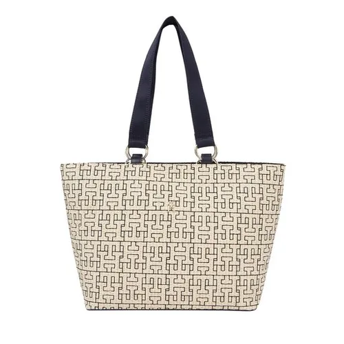 Сумка Tommy Hilfiger Th City Mono Tote Handbag AW0AW16406 Écru