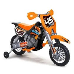 Feber Motocykl Cross Pomarańczowy Na Akumulator 6V Dla Dzieci