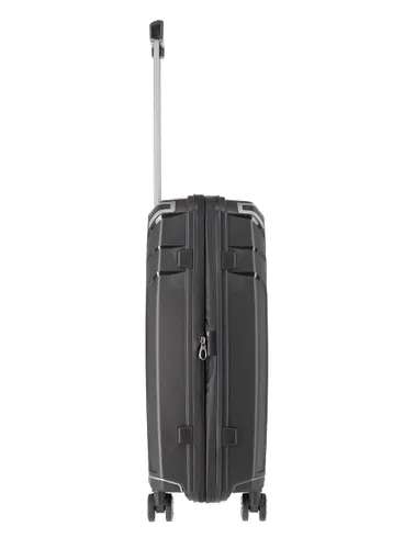 Travelite Elvaa Trolley M-black Orta Genişletilebilir Bavul