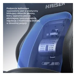 Fotel Anda Seat Kaiser 4 V2 XL Gamingowy do 150kg Tkanina Czarny