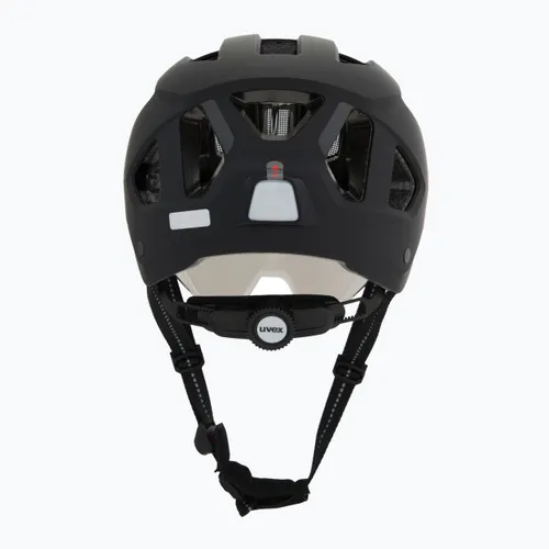 Kask rowerowy UVEX Stride Visor black matt/lite mirror silver