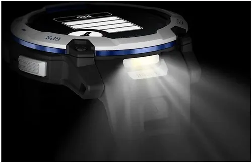 Smartwatch GARMIN Instinct 3 50mm Solar Biały + pasek czarno-niebieski