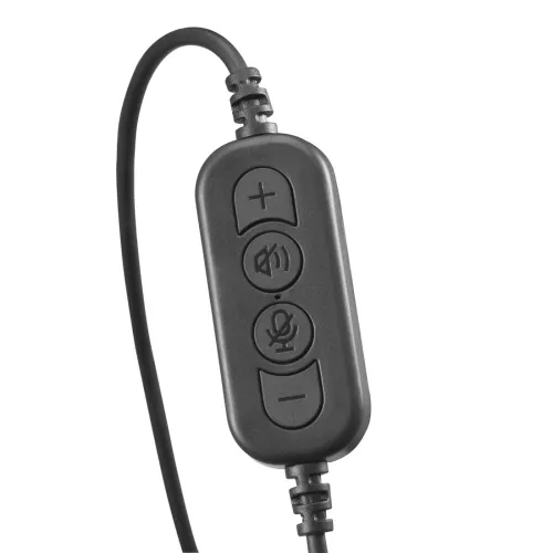 Słuchawki przewodowe z mikrofonem Hama HS-USB300 V2 Biurowe USB-C Nauszne Czarny