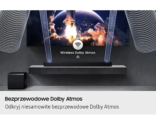 Soundbar Samsung HW-Q800F 5.1.2 Wi-Fi Bluetooth AirPlay Chromecast Dolby Atmos