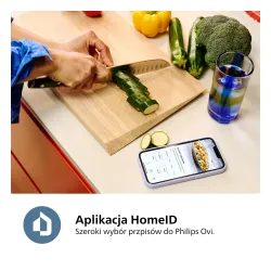 Air fryer Philips Ovi Dual Basket NA552/00 2750W 9l Aplikcja mobilna Gotowanie na parze