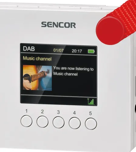 Radioodbiornik Sencor SRD 7757WH Radio FM DAB+ Bluetooth Biały