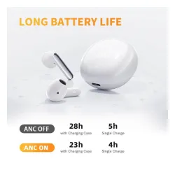 Słuchawki bezprzewodowe QCY AilyBuds Pro+ HT10 Pro, ANC Douszne Bluetooth 5.3 Czarny
