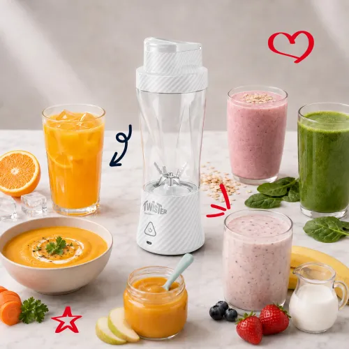 Blender kielichowy Webber PB500 0,7l Biały