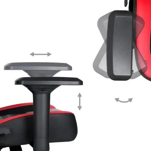 Fotel Marvo CH-118 Gamingowy do 150kg Skóra ECO Czerwony