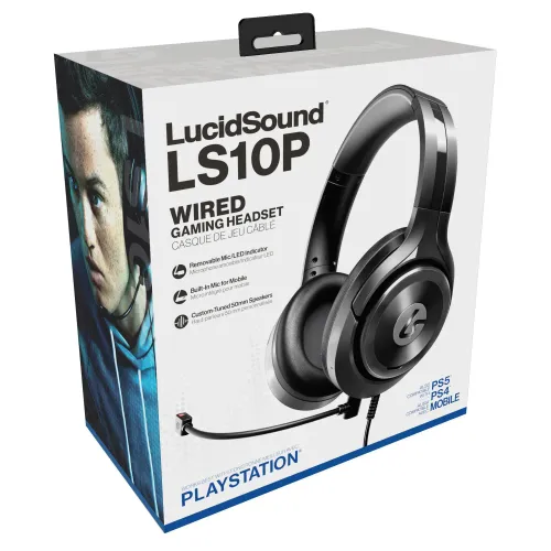 Pad Subsonic SA5716-1 Wireless LED Controller Black do PS5, PC Bezprzewodowy Czarny + Słuchawki LucidSound LS10P