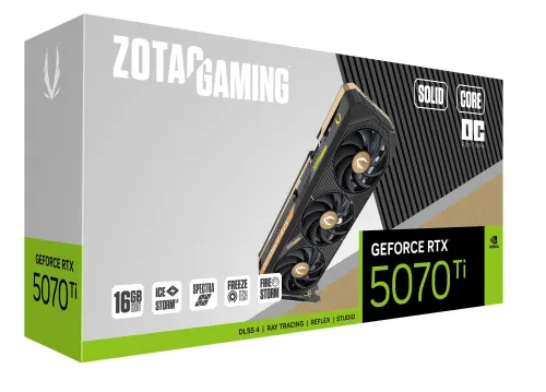 Karta graficzna Zotac Gaming GeForce RTX 5070 Ti SOLID CORE OC 16GB GDDR7 256bit DLSS 4