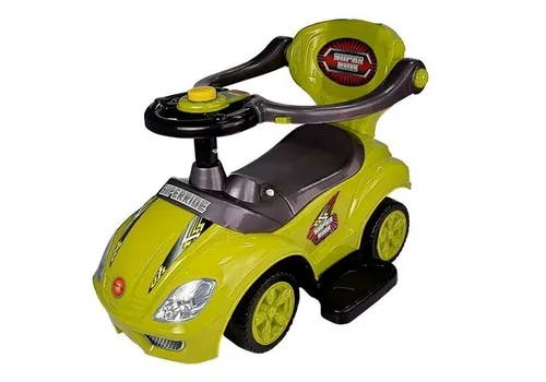 Jeździk Pchacz Samochodzik Autko Dla Malucha Mega Car 3W1 Schowek Barierki