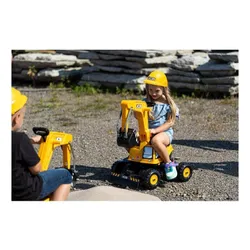 Jeździk Koparka Falk Jcb Digger Dla Dziecka 3-7 Lat Ruchoma Łyżka + Kask
