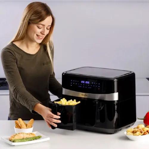 Air Fryer Frytkownica beztłuszczowa TAURUS AF2600D z podwójnym koszem Czarny