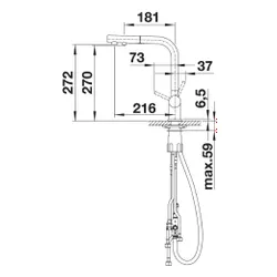 Bateria BLANCO Fontas-S II 525198 Chromowana