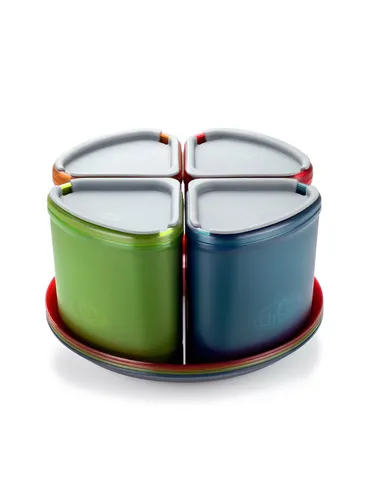 Naczynia turystyczne GSI Infinity 4 Person Compact Tableset - multicolor