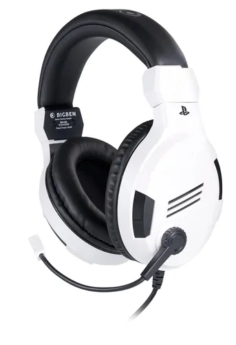 Słuchawki przewodowe z mikrofonem BigBen PS4 Gaming Headset V3 Nauszne Biały