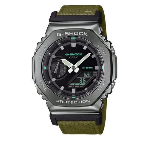 G-Shock GM-2100cb-3aer Gümüş Saat/Haki