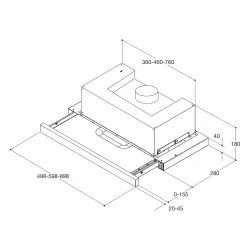 Okap Whirlpool AKR53901IX Srebrny