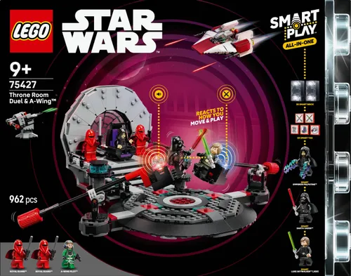 LEGO 75427 Star Wars SMART Play Pojedynek w sali tronowej i A-Wing