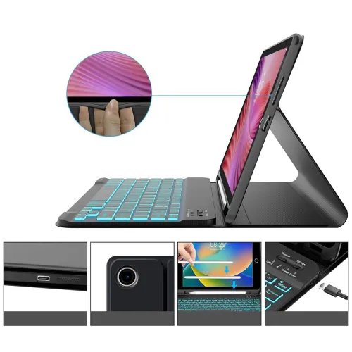 Etui na Lenovo Tab 10.1 TB-311 TECH-PROTECT SC Pen + Klawiatura Czarny