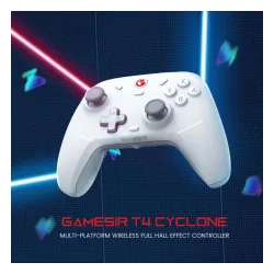 Pad GameSir HRG7106 T4 Cyclone do PC Nintendo Switch iOS Android Bezprzewodowy/Przewodowy Biały