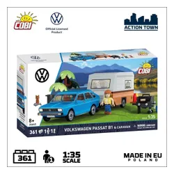 Volkswagen Passat B1 z przyczepą kempingową