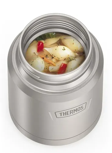 Termos obiadowy z łyżką Thermos Icon Food Jar 0,47 l - matte stainless steel