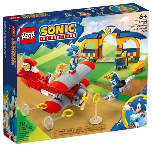 LEGO Sonic the Hedgehog 76991 Tails с мастерской и самолетом Торнадо