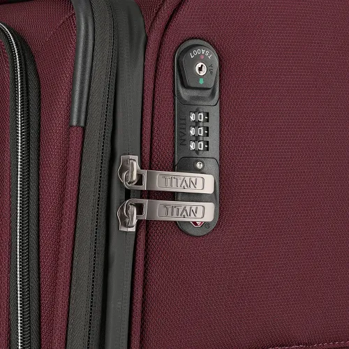 Valiză extensibilă medie Titan Nonstop-merlot
