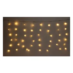 Kurtyna dekoracyjna CHRISTMAS DECORATION 232135 120 LED Sieciowe 3 m Biały