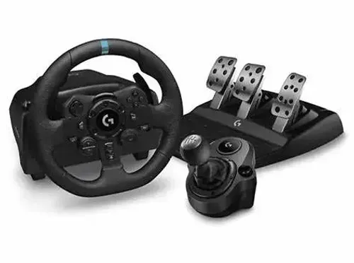 Kierownica Logitech G923 z pedałami do Xbox Series X/S, Xbox One, PC Force Feedback + szkynia biegów Driving Force Shifter