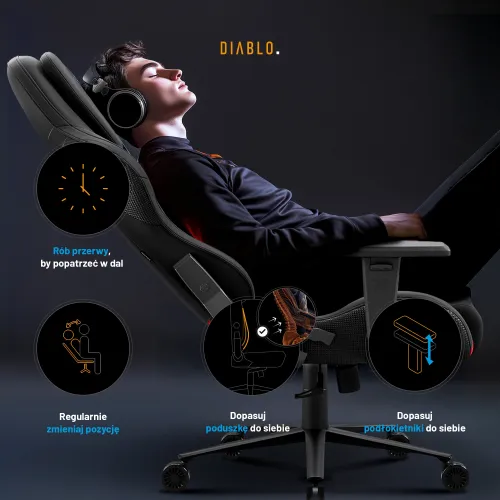 Fotel DIABLO CHAIRS X-One 2.0 Prime Czarny