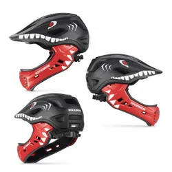 Kask rowerowy dziecięcy fullface szczękowy 2w1 odpinana szczęka rozmiar "S"