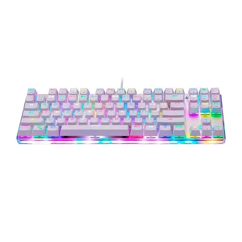 Klawiatura mechaniczna Motospeed K87S RGB - Outemu Red - biały