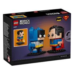 LEGO 40859 BrickHeadz Figurki Supermana I Batmana ze Złotej Ery