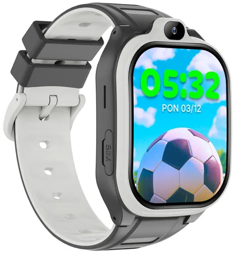Smartwatch FOREVER Kids Boost KW-530 AI GPS WiFi 4G Czarno-biały