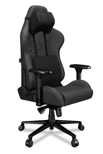 Fotel YUMISU 2050 Ciemnoszaro-czerwony