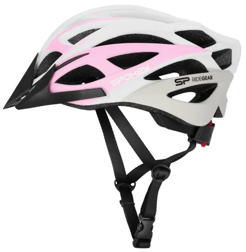 Kask rowerowy SPOKEY Femme Biało-różowy MTB (rozmiar M)