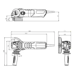 Metabo Wev15-125 Hızlı HT Taşlama Makinesi