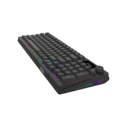 Klawiatura gamingowa Aqirys Atria AQIRYS White Linear przewodowa mechaniczna podświetlana czarna