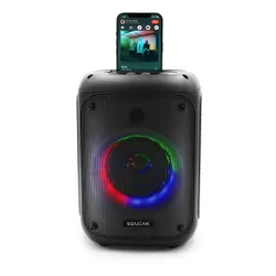 Głośnik mobilny SQUEAK Beatflow Radio FM Czarny