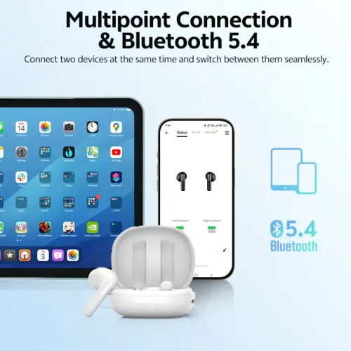 Słuchawki bezprzewodowe QCY AilyBuds E10 QT35 Douszne Bluetooth 5.4 Czarny