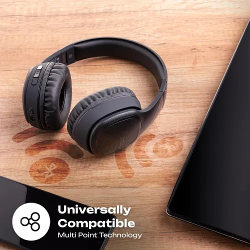 Słuchawki bezprzewodowe PowerLocus P7 Black Nauszne Bluetooth 5.3 Czarny