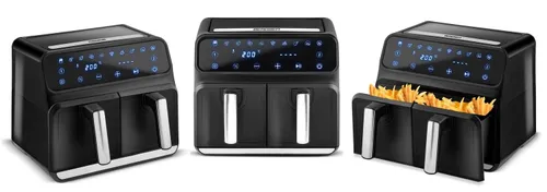 Air Fryer Frytkownica beztłuszczowa BERDSEN BD-653 8l z podwójnym koszem