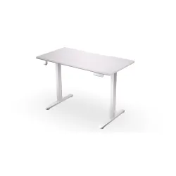 Biurko Endorfy Atlas S Electric Onyx White 114cm Regulacja wysokości Biały