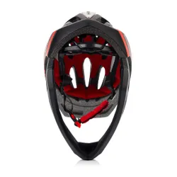 Kask rowerowy full-face METEOR Lupus S 48-52 cm czarny/czerwony