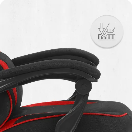 Fotel gamingowy CABRO C502 Czarno-Czerwony